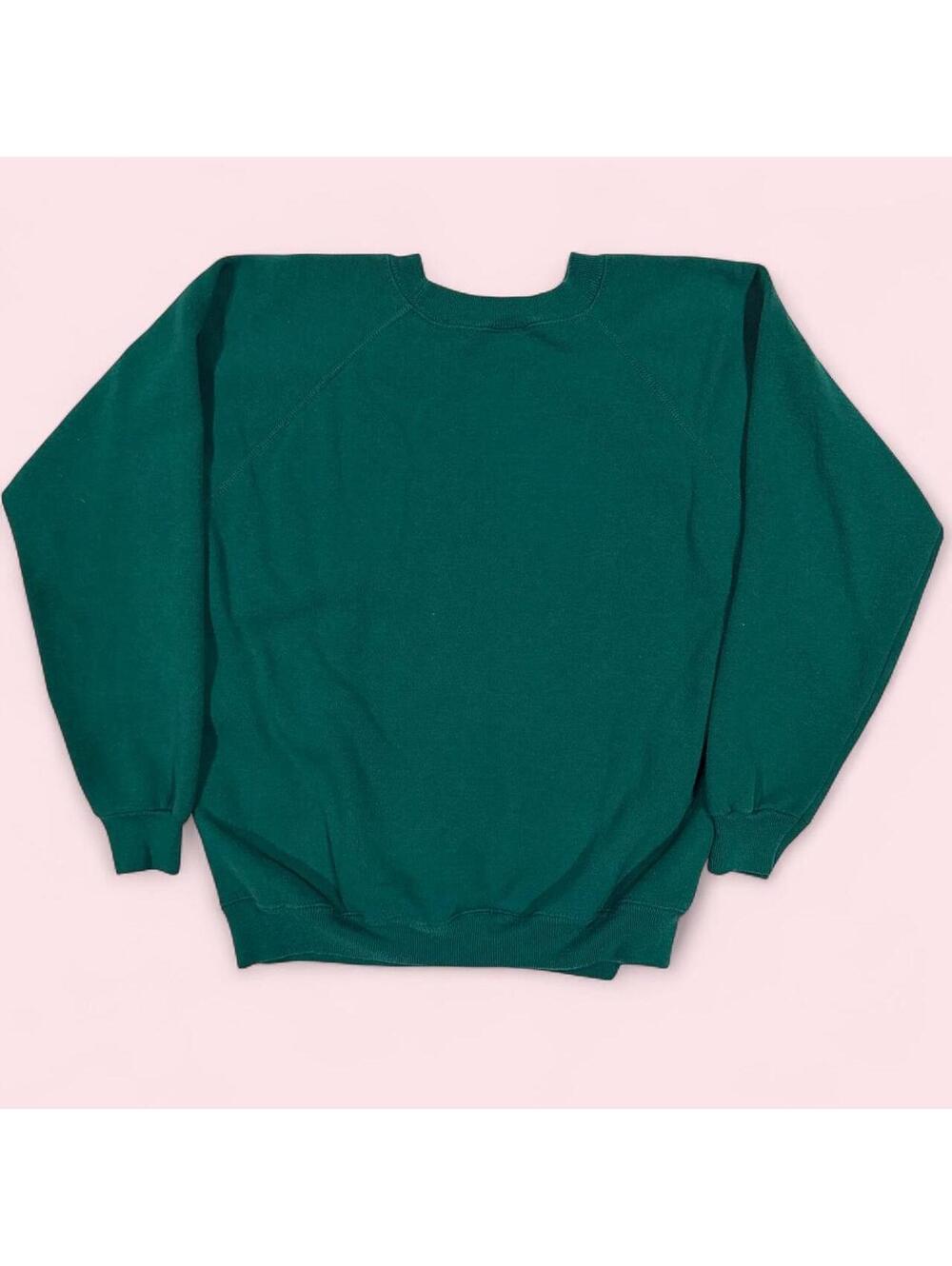 Vintage 80s Hanes Santa Christmas Graphic Sweatshirt Made in USA Large - Picture 6 of 6